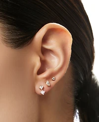 Ana Luisa Val Set Gold-Plated White Stud Earrings