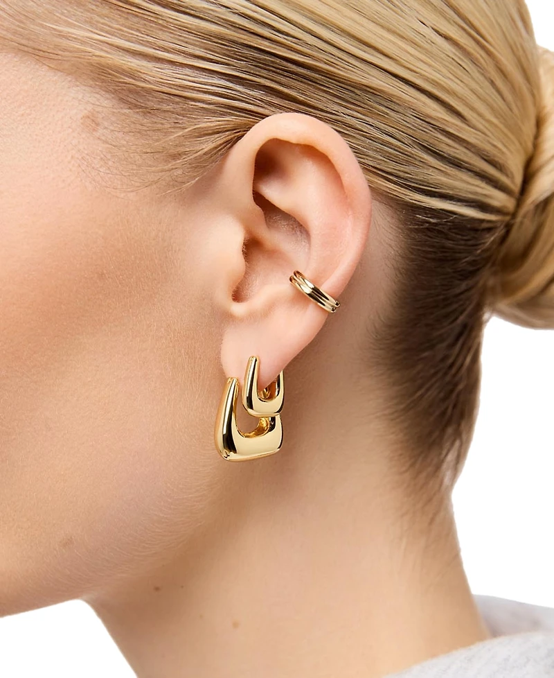Ana Luisa Colene Gold-Plated Chunky Hoop Earrings