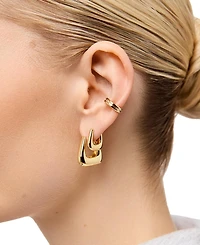 Ana Luisa Colene Gold-Plated Chunky Hoop Earrings
