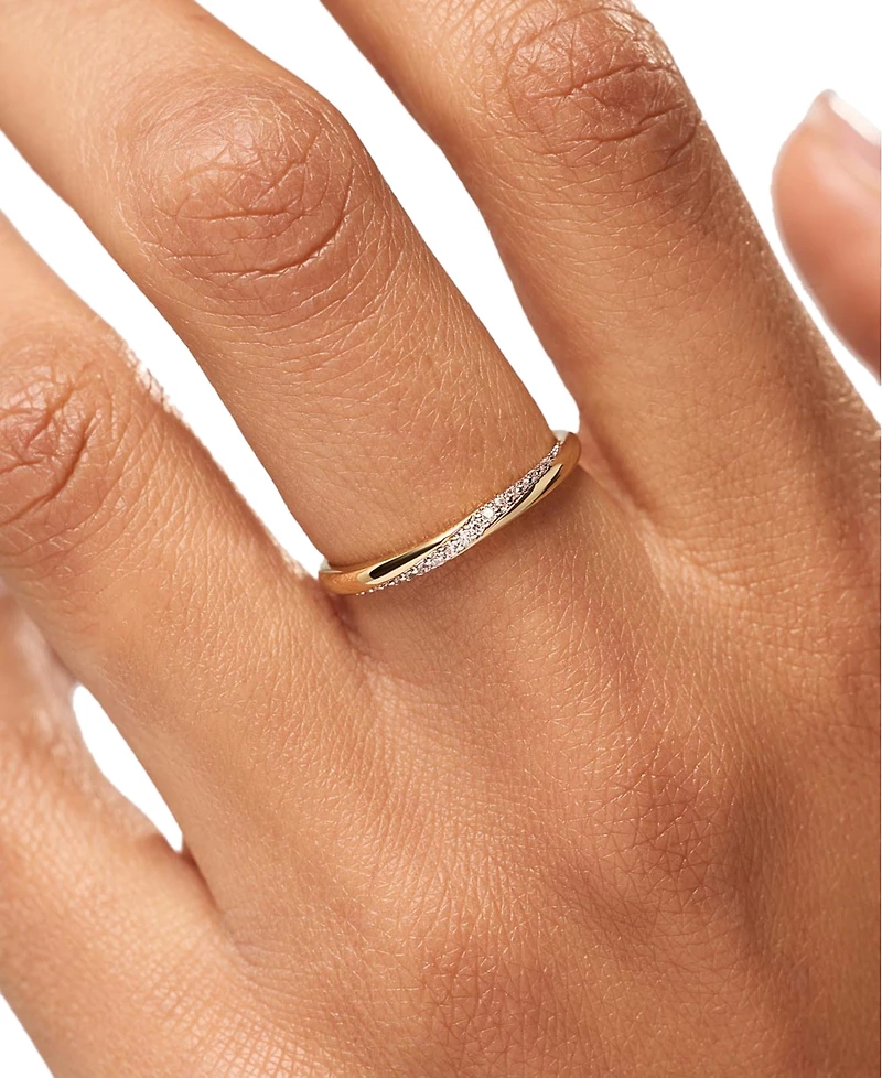 Ana Luisa Kira Slim Gold-Plated Gold Band Ring