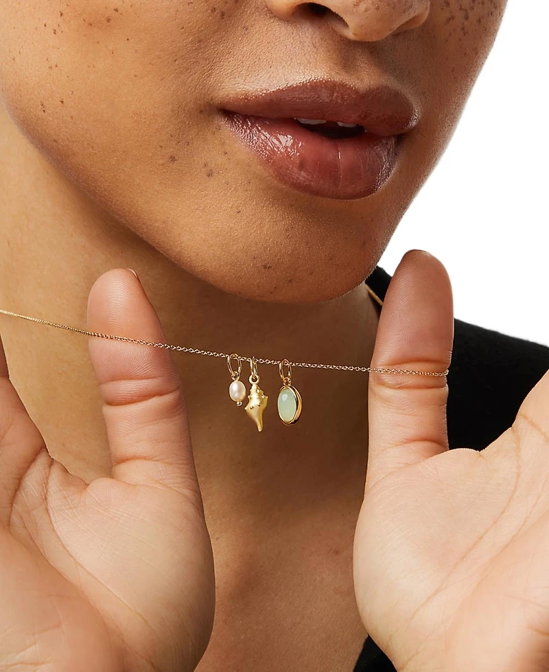 Ana Luisa Ocean Gold-Plated Charm Necklace