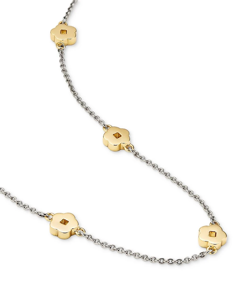 Ana Luisa Rowena Two-Tone Flower Necklace