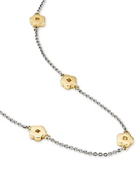 Ana Luisa Rowena Two-Tone Flower Necklace