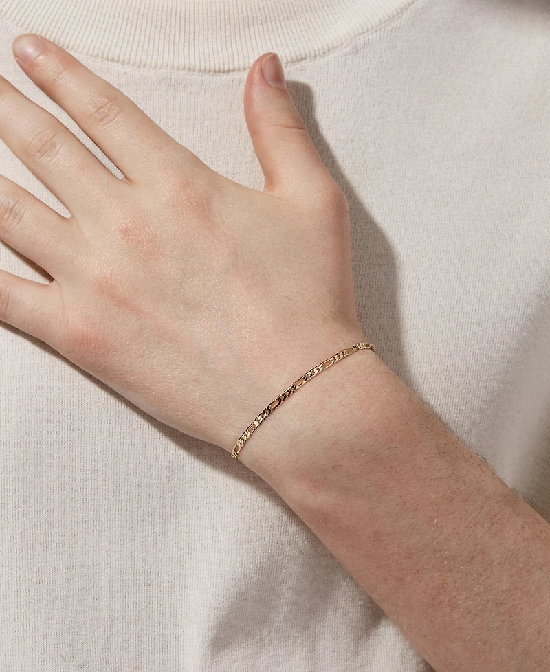 Ana Luisa Elijah Gold-Plated Figaro Chain Bracelet