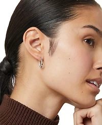Ana Luisa Rox Small Silver Hoop Earrings
