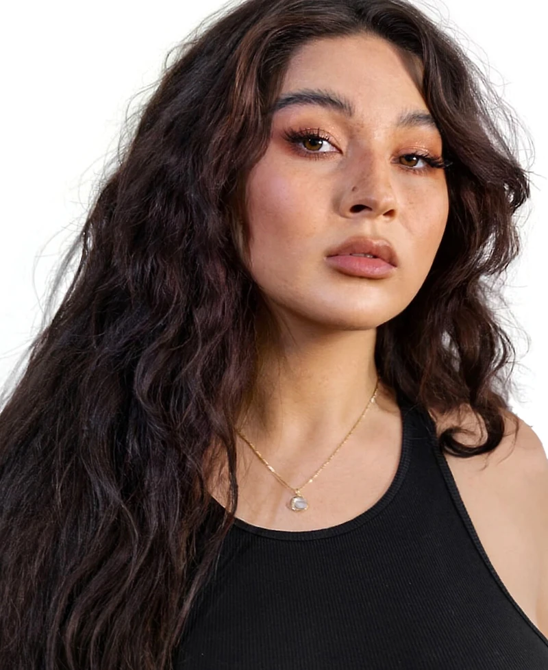 Ana Luisa Mei Gold-Plated Moon Pendant Necklace