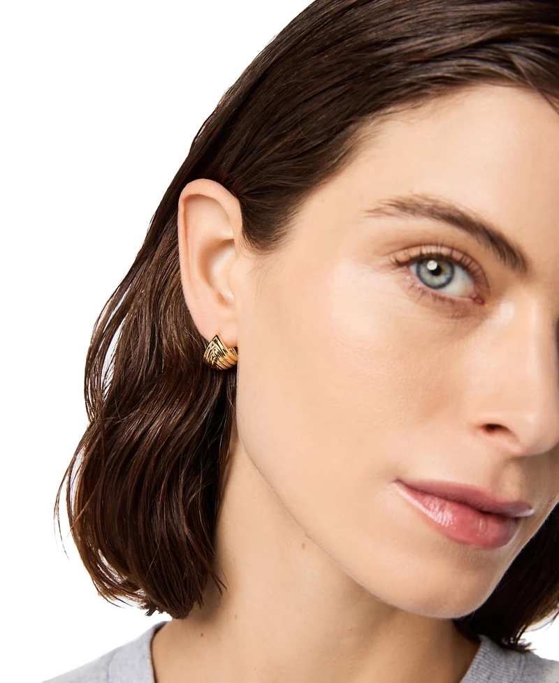 Ana Luisa Haven Gold-Plated Huggie Earrings