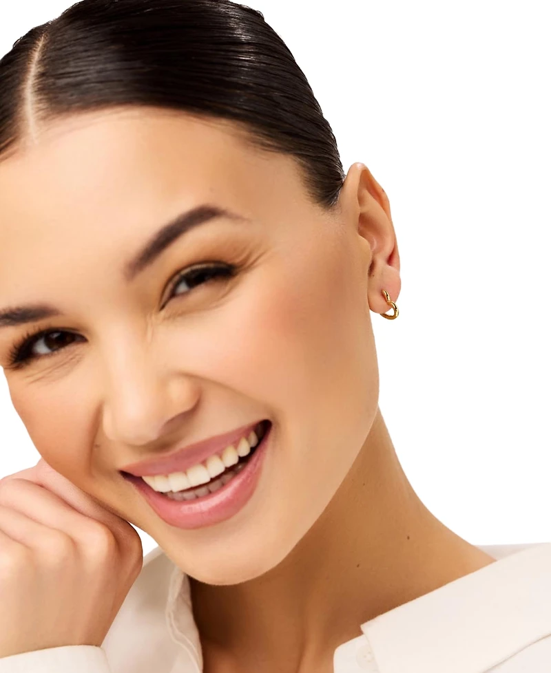 Ana Luisa Daryl Gold-Plated Heart Earrings