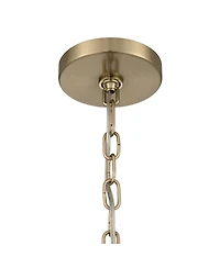 Possini Euro Design Catherine Satin Brass Twist Glass Mini Pendant Light