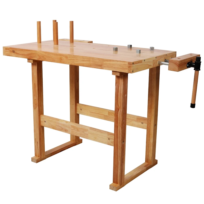 Streamdale Furniture 40" Wood Workbench with Handle and Storage
