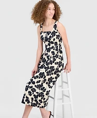 Robbie Bee Women's Square-Neck Sleeveless Midi Dress