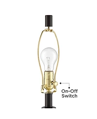 Franklin Iron Works Picket Modern Industrial Table Lamp with Usb Charging Port 28" Tall Oil Rubbed Bronze Iron Oatmeal Fabric Drum Shade for Living Ro