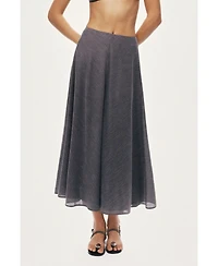Nocturne Women's Flowing Midi Skirt