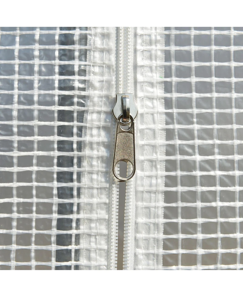 Outsunny 10' x 7' x 7' Outdoor Backyard Walk-in Tunnel Greenhouse