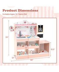 Slickblue Wooden Medical Playset for Kids 3+ with Stethoscope Toy