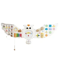 Slickblue 11 in 1 Toddler Activity Center Owl Busy Board Wall Panels