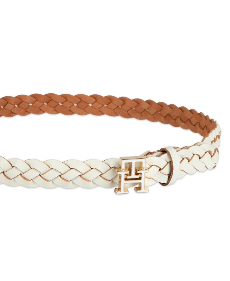 Tommy Hilfiger Women's Casual Braided Leather Belt