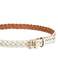Tommy Hilfiger Women's Casual Braided Leather Belt