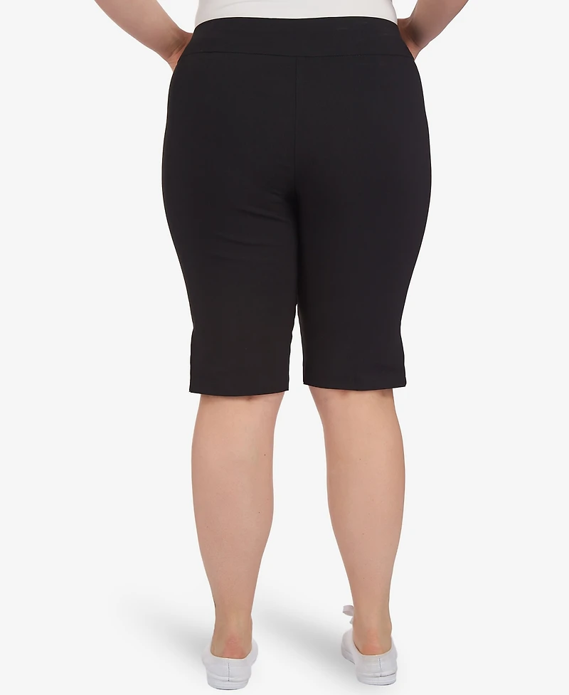 Hearts Of Palm Plus Solid Color Tech Stretch Skimmer Shorts