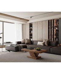 Streamdale Furniture 47" Modern Cross Leg Coffee Table