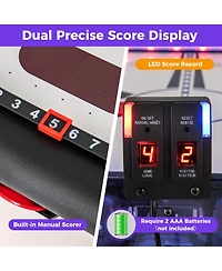 Slickblue Air Powered Hockey Game Table with 2 Pushers and Pucks