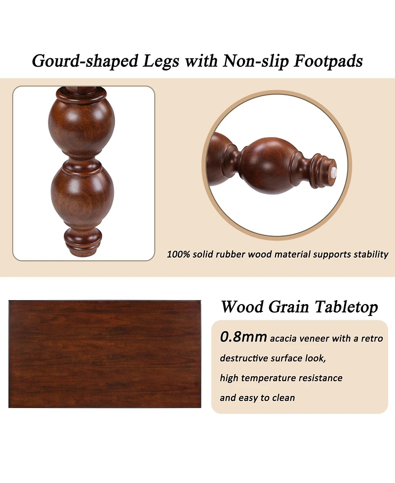 Rainsken Rectangular Wooden Coffee Table