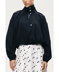 Nocturne Women's High-Neck Gathered Jacket