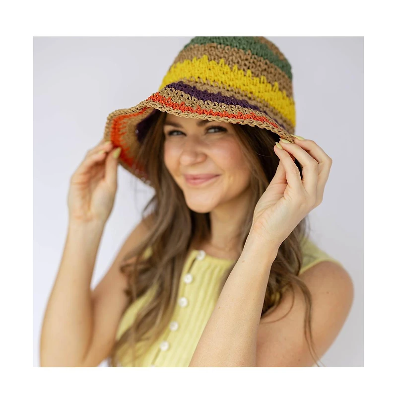 Headbands of Hope Women's Raffia Woven Bucket Hat