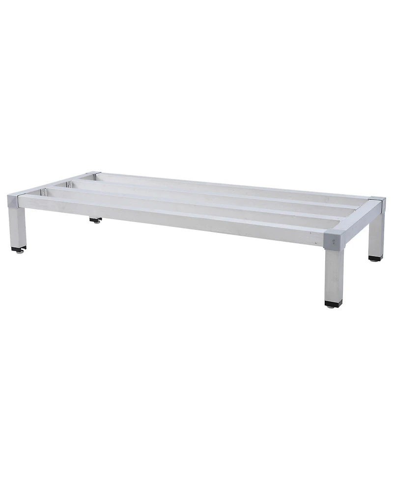 Homfan Heavy Duty Aluminum Storage Rack - Rust-Resistant Organizer with Non-Slip Feet,for Bathroom