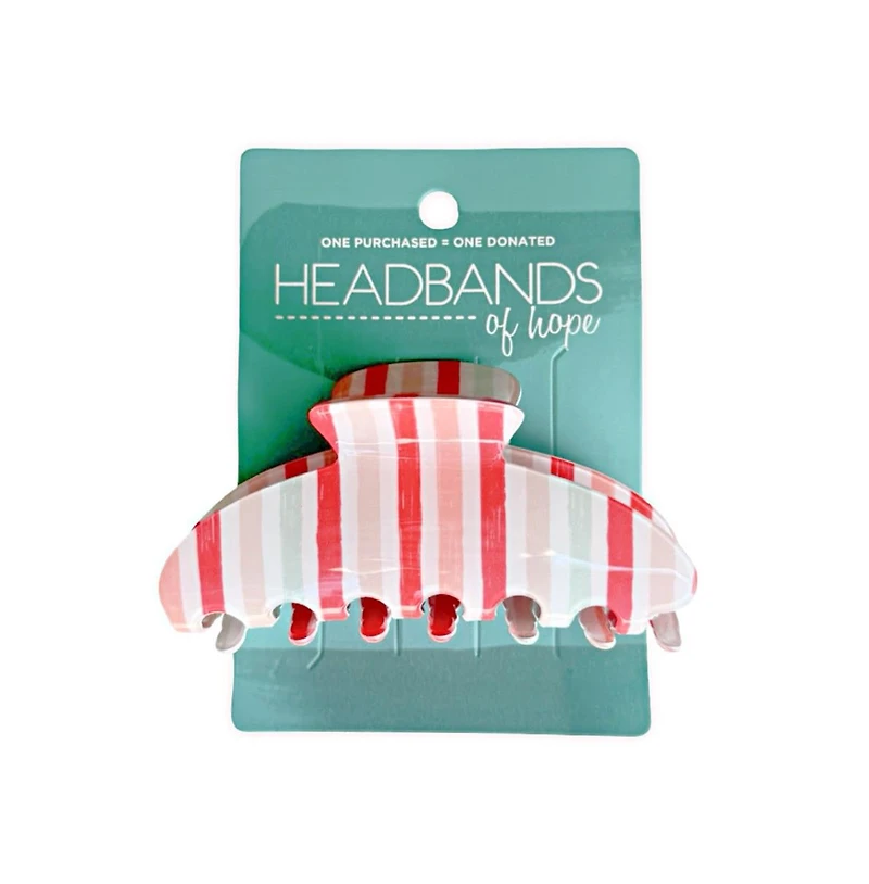 Headbands of Hope Women's Medium Hair Claw Clip - Stripe Sunset