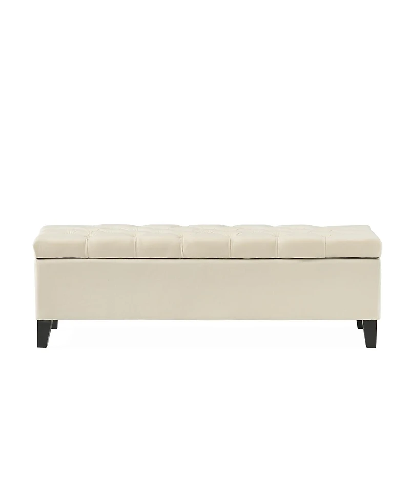 Streamdale Furniture Button Tufted and Diamond Stitched Storage Ottoman