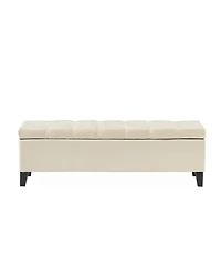 Streamdale Furniture Button Tufted and Diamond Stitched Storage Ottoman