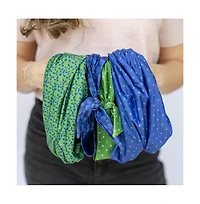 Headbands of Hope Women's Limited Edition Luxe Tube Turban - St. Baldrick's Blue Polka Dot