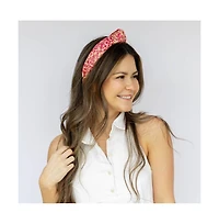 Headbands of Hope Women's Raffia Top Knot Headband - Pink