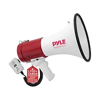 Pyle Megaphone Speaker with Talk & Siren Modes, Handheld Microphone, MP3,Usb Reader, Aux Input