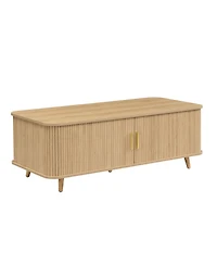 Rainsken Modern Mid-Century Coffee Table with Storage