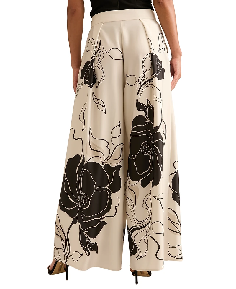 Muse Women's Front Pleat Wide-Leg Pants