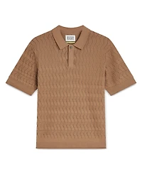 Scotch & Soda Men's Regular-Fit Pointelle Knitted Polo Shirt