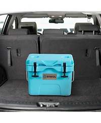 Gouun 16-Quart Portable Insulated Hard Cooler with 4-Day Ice Retention and 2 Cup Holders