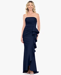 Betsy & Adam Women's Sleeveless Strapless Gown