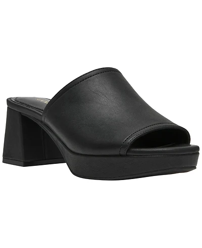 Anne Klein Women's Primo Block Heel Slip-On Sandals