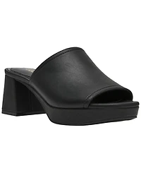 Anne Klein Women's Primo Block Heel Slip-On Sandals