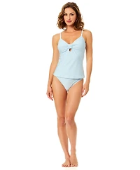 CeCe Women's Bandeau Neck Keyhole Tankini Top