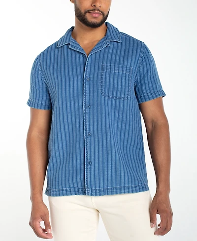 Liverpool Los Angeles Men's Short-Sleeve Button-Up Shirt