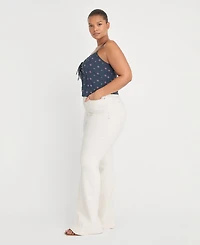 Good American Women's Mid-Rise Flared-Leg Jeans