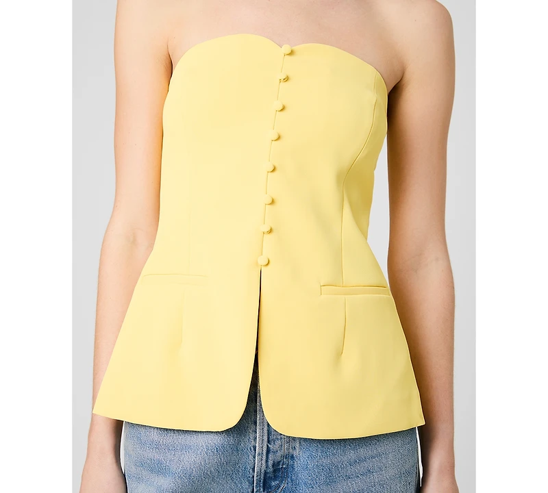 French Connection Women's Harry Suiting Strapless Top