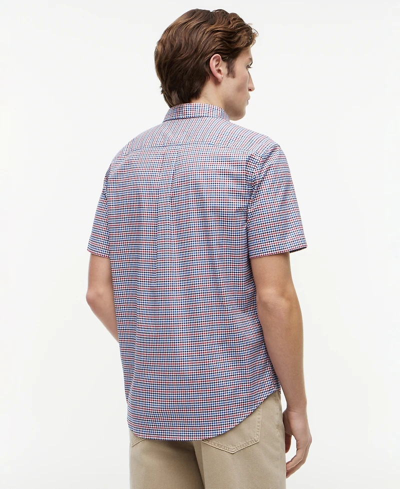 Tommy Hilfiger Men's Oxford Multi-Gingham Short-Sleeve Shirt