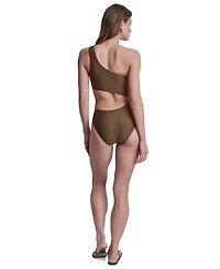 Dkny Women's One-Shoulder Cut Out One-Piece Swimsuit