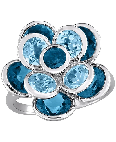 Macy's Blue Topaz (7-1/3 ct. t.w.) Ring Sterling Silver