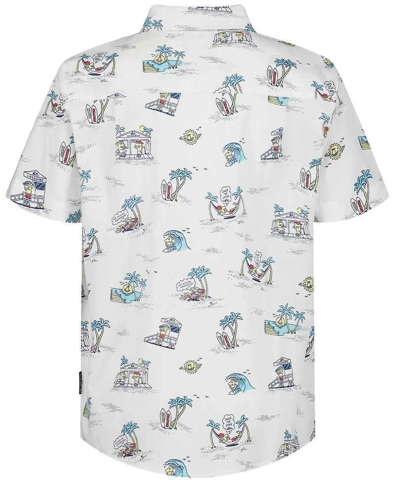 Quiksilver Boys' 8-20 Short-Sleeve Button-Down Shirt